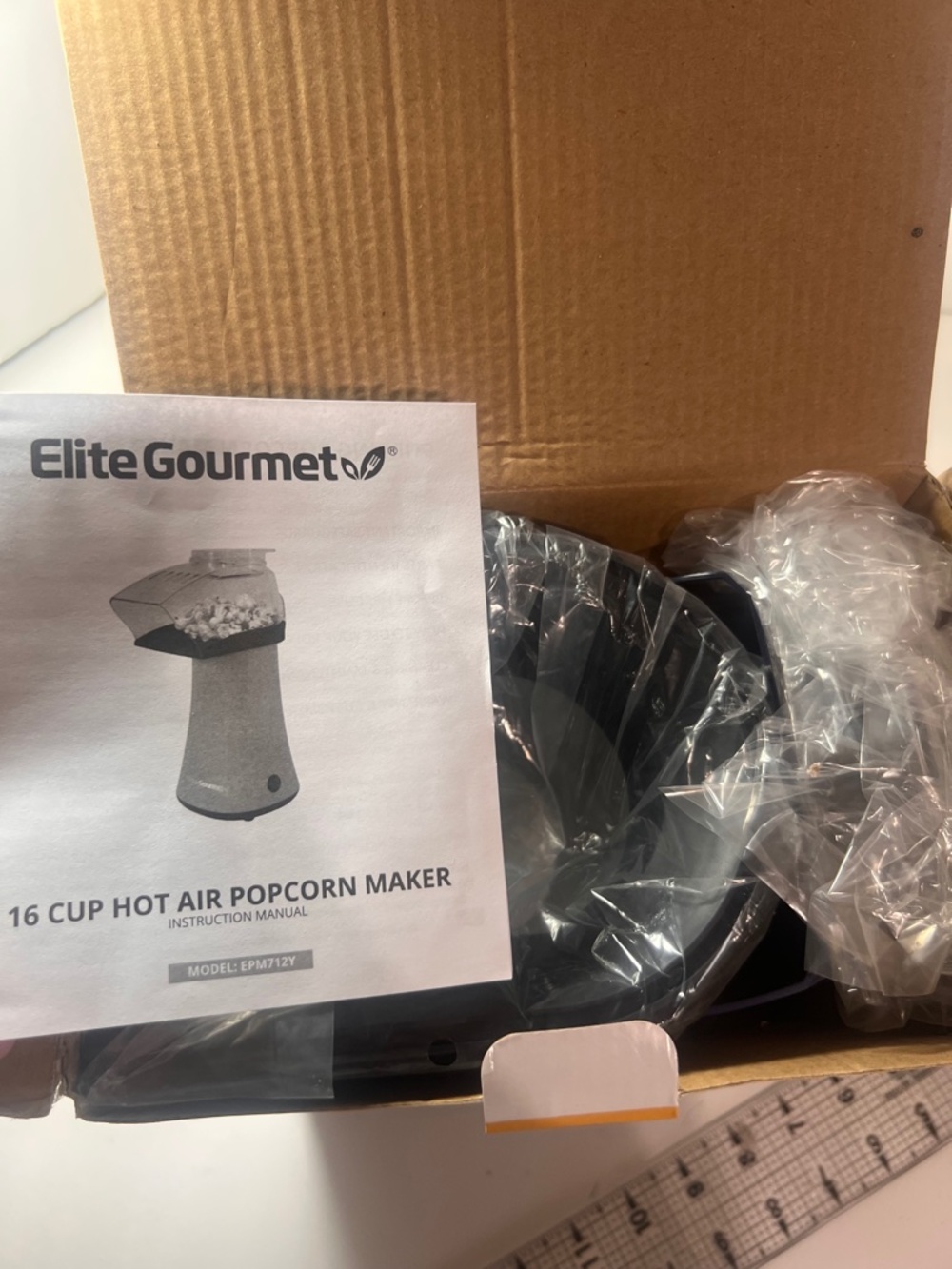 Popcorn Maker Elite Gourmet New. 16 cup hot air. New in box - Picture 5 of 5